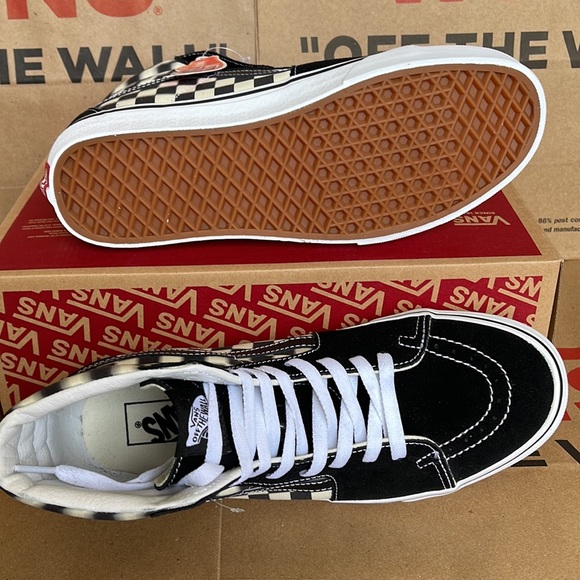Vans Sk8-Hi Blur Checkerboard Black/Classic sneakers Men’s - Picture 4 of 16